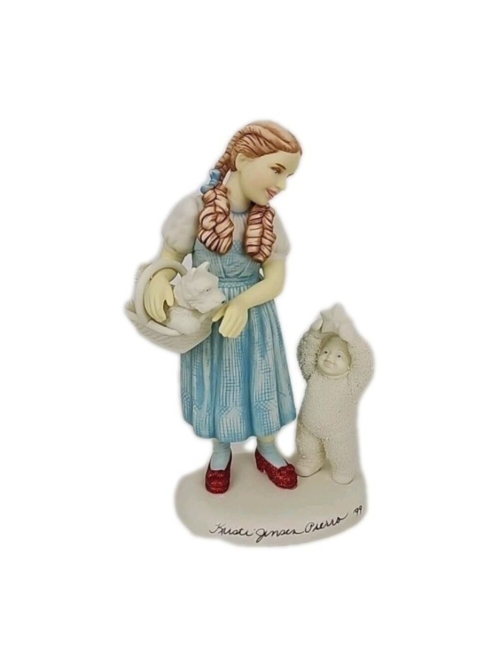 Department 56 Snowbabies Dorothy & Toto Judy Garland Wizard of Oz Signed 66900